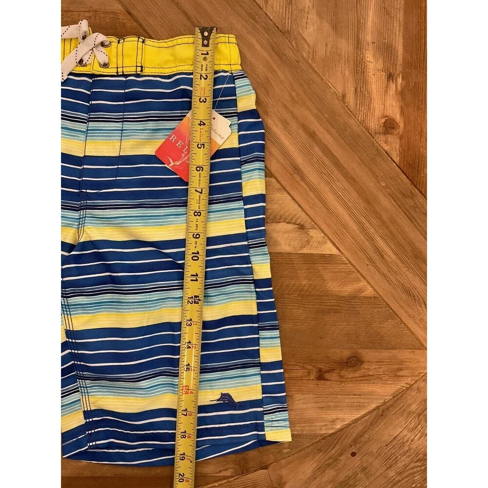 Tommy Bahama Boys Nautical Lined Swim Trunks Size‎ Youth Boys Large NWT